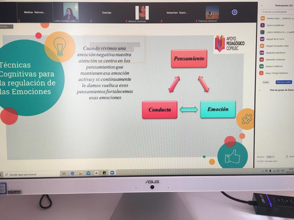 Charla regulacion emocional con psicologa